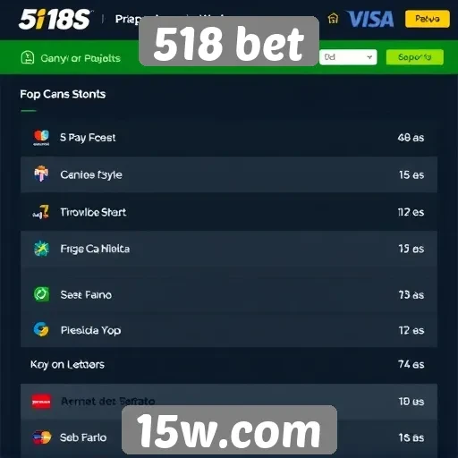 Opções de pagamento disponíveis no 518 bet